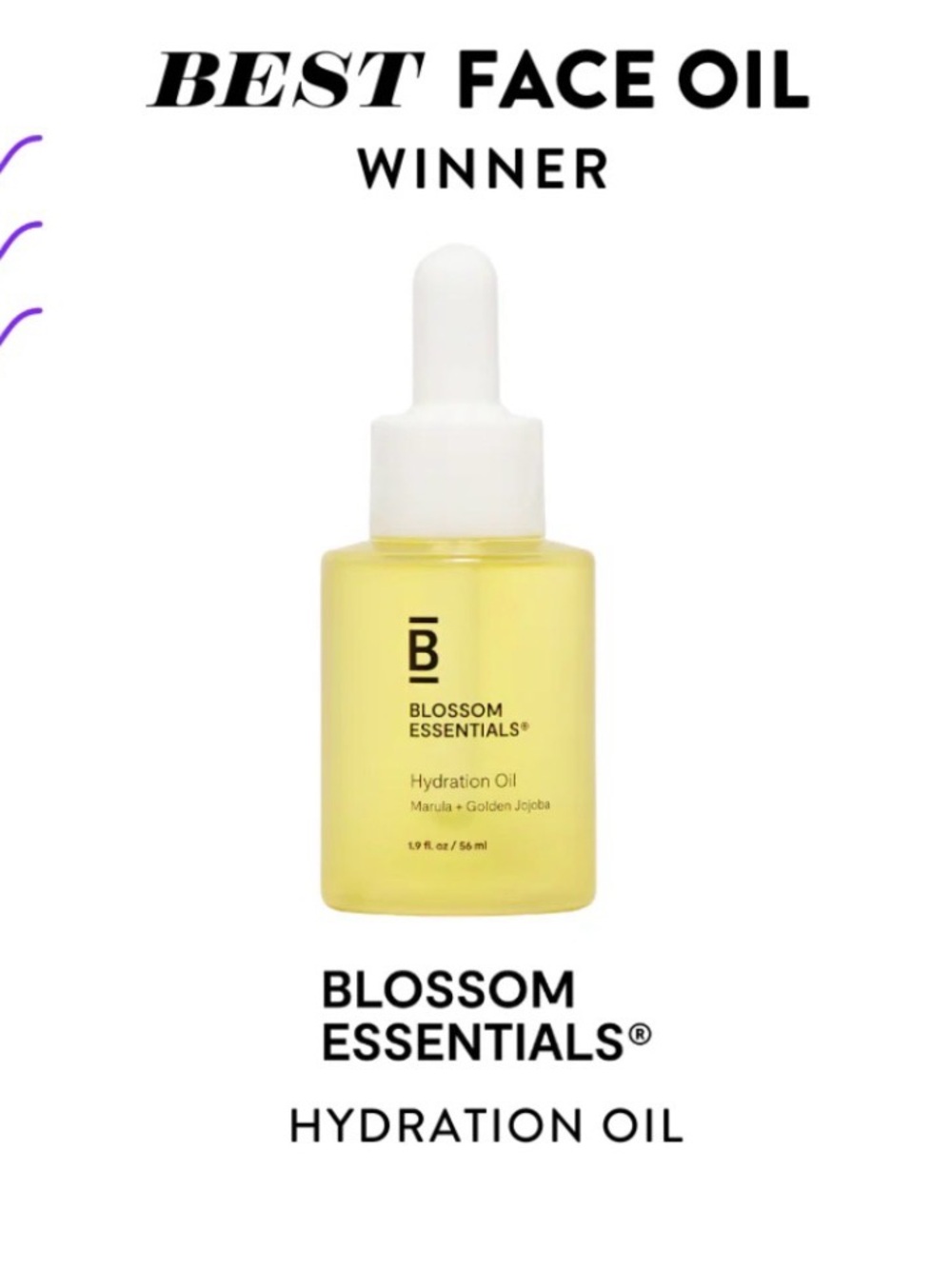 Blossom Essentials Hydration Oil - Clear Light Yellow